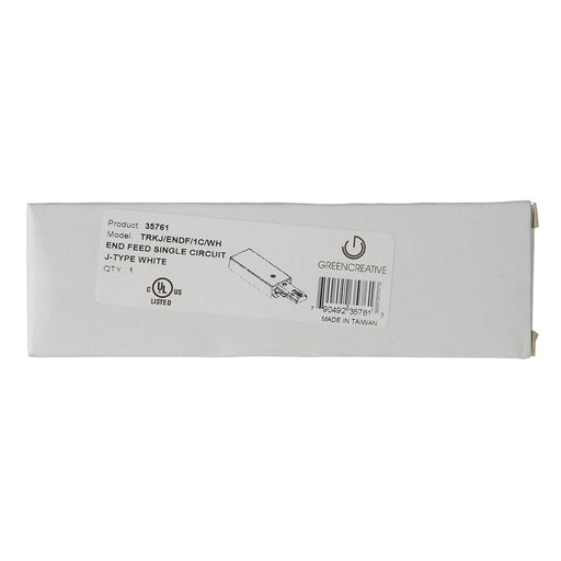 Green Creative TRKJ/ENDF/1C/WH Single Circuit J-Type End Feed White (35761)
