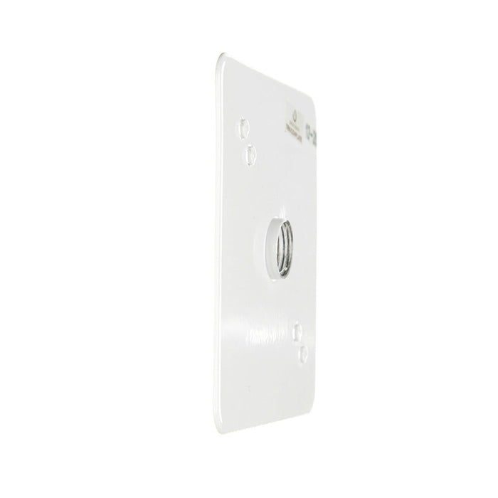 Green Creative TRK/COVPLATE/WH Single Circuit J-Type Cover Plate White For Use With L T And X Connectors (35831)
