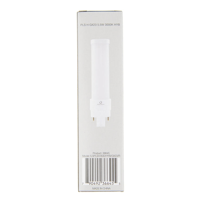 Green Creative 5.5PLSH/830/HYB/GX23/R PLS Gx23 5.5W Double Twin Tube Replacement PL Edge Series Hybrid (36645)