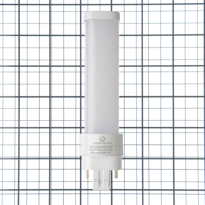 Green Creative 5.5PLSH/830/HYB/GX23/R PLS Gx23 5.5W Double Twin Tube Replacement PL Edge Series Hybrid (36645)