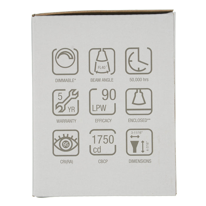 Green Creative 11PAR30DIM/930FL40/SL PAR30 E26 Base 11W Refine Series High 95 CRI 40 Degree Beam Angle 120V Dimmable (37186)