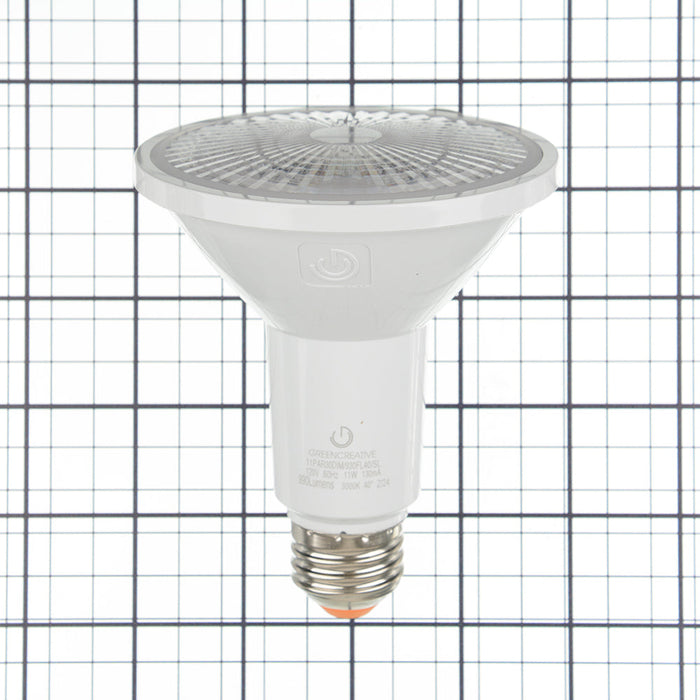 Green Creative 11PAR30DIM/930FL40/SL PAR30 E26 Base 11W Refine Series High 95 CRI 40 Degree Beam Angle 120V Dimmable (37186)