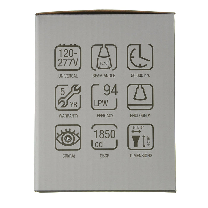 Green Creative 11PAR30/940FL40/277V/SL PAR30 E26 Base 11W Refine Series High 95 CRI 120-277V Non-Dimmable (37193)