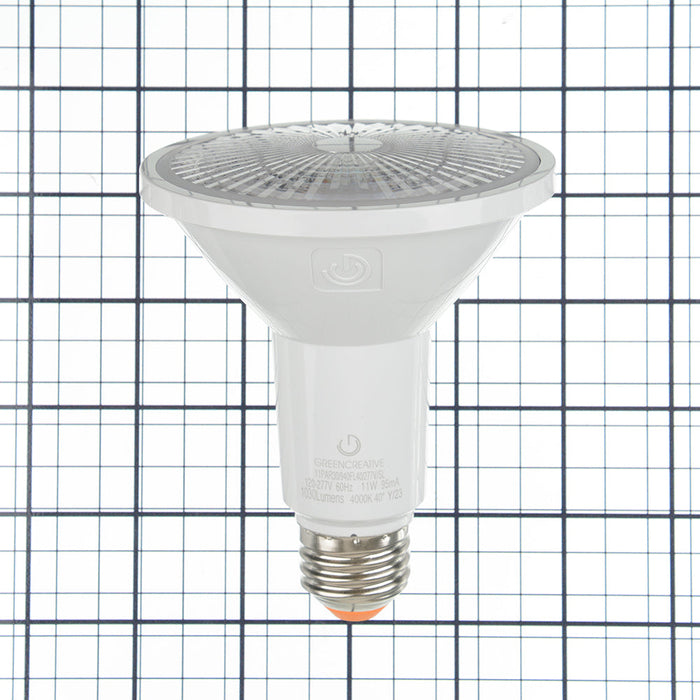 Green Creative 11PAR30/940FL40/277V/SL PAR30 E26 Base 11W Refine Series High 95 CRI 120-277V Non-Dimmable (37193)