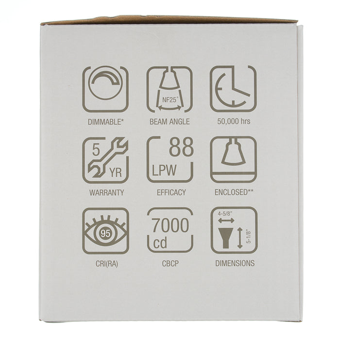 Green Creative 15.5PAR38DIM/930NF25/SL PAR38 E26 Base 15.5W Refine Series High 95 CRI 25 Degree Beam Angle 120V Dimmable (37205)