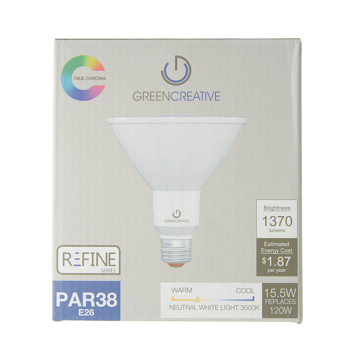 Green Creative 15.5PAR38DIM/935FL40/SL PAR38 E26 Base 15.5W Refine Series High 95 CRI 40 Degree Beam Angle 120V Dimmable (37208)