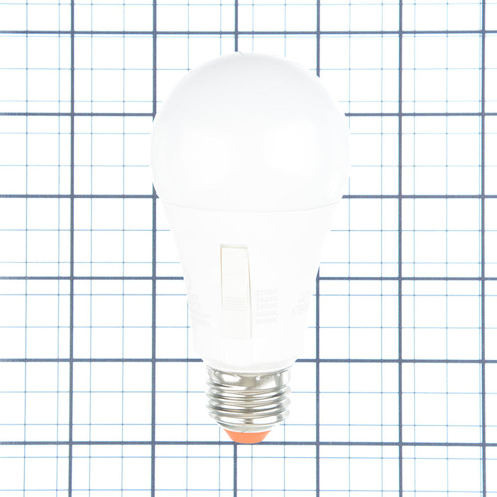 Green Creative 9A19DIM/9CCTS LED A19 Bulb E26 Base 9W CCT Selectable 2700K/3000K/3500K/4000K/5000K Enclosed 120V 92 CRI Dimmable (38344)