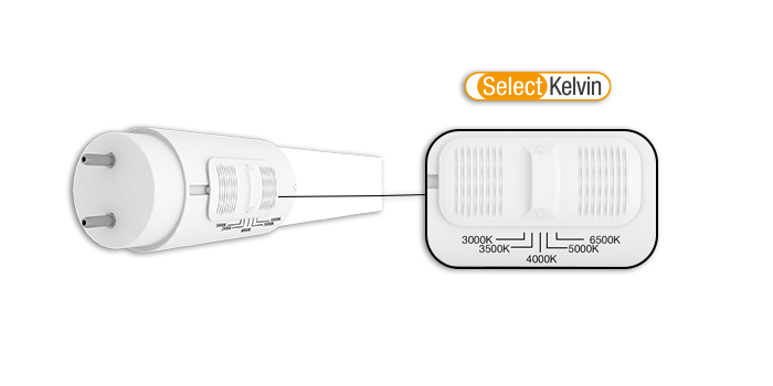 Green Creative LED T8 Tube G13 Base CCT Selectable 3000K/3500K/4000K/5000K/6500K Shatter Resistant Universal End Bypass 120-277V