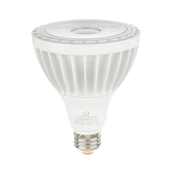 Green Creative 19.5PAR30HO/940NF25/277V PAR30 19.5W High Output High 90 CRI 120-277V Non-Dimmable 4000K (98208)