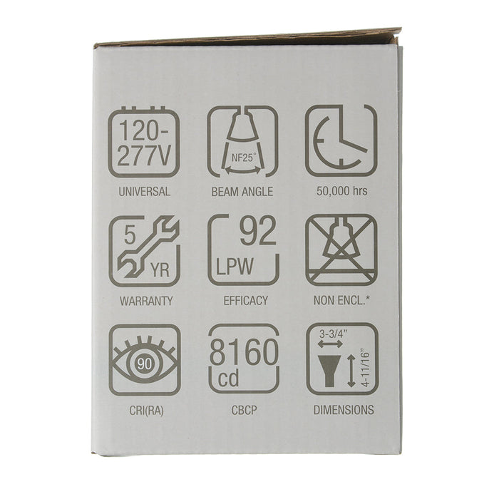 Green Creative 19.5PAR30HO/940NF25/277V PAR30 19.5W High Output High 90 CRI 120-277V Non-Dimmable 4000K (98208)