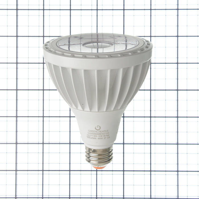 Green Creative 19.5PAR30HO/940NF25/277V PAR30 19.5W High Output High 90 CRI 120-277V Non-Dimmable 4000K (98208)