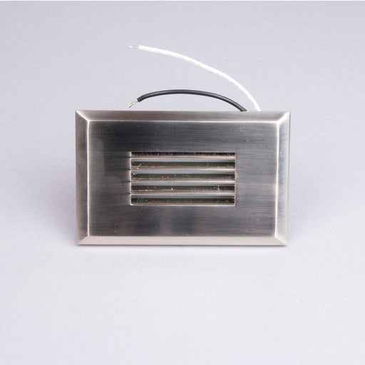 GM Lighting 120V LED Step Light 2W 145Lm 3000K Louvered Horizontal Trim Brushed Nickel (GSL-LH-BN)