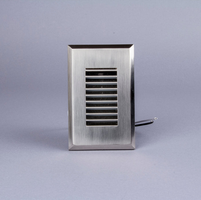 GM Lighting 120V LED Step Light 2W 145Lm 3000K Louvered Vertical Trim Brushed Nickel (GSL-LV-BN)