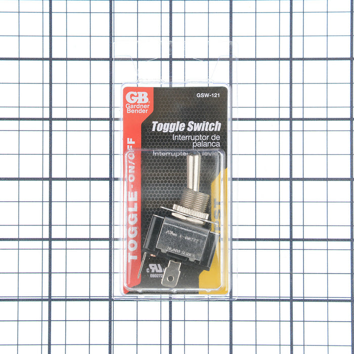 Gardner Bender Toggle Single Pull Single Throw 20A 125VAC On/Off (GSW-121)