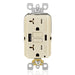 Leviton 20 Amp SmartlockPro Self-Test GFCI Combination 24W Type A/C USB In-Wall Charger Outlet Light Almond (GUAC2-T)