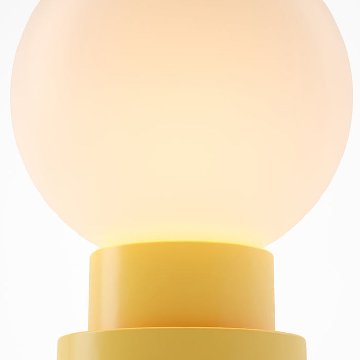 Bulbrite GLOBE/TL/CI Cordless Indoor Modern Table Lamp Globe 3.7V 2700K 90 CRI 300Lm Citrone (K70203)