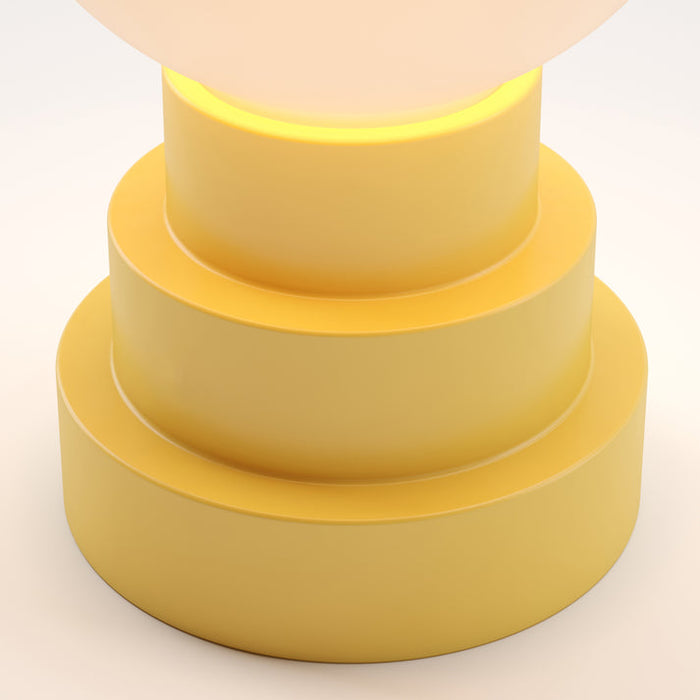 Bulbrite GLOBE/TL/CI Cordless Indoor Modern Table Lamp Globe 3.7V 2700K 90 CRI 300Lm Citrone (K70203)