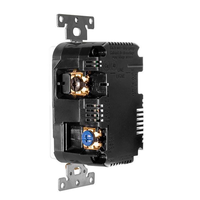 Leviton GreenConnect Wireless 20A Duplex Receptacle With Downstream Control 120V 50/60Hz White (ZBR20-1SW)