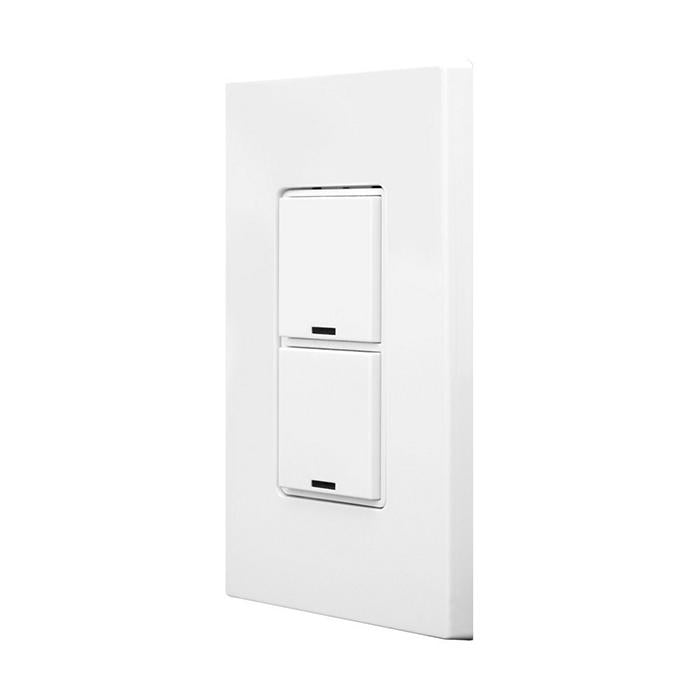 Leviton White GreenMAX Digital Switch 2-Button Color Change Kit With Wall Plate (RDGSW-2EW)