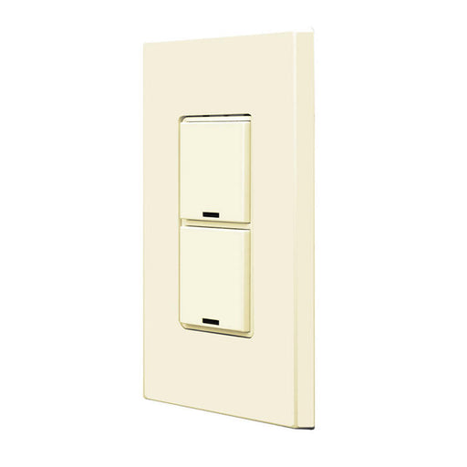 Leviton Ivory GreenMAX Digital Switch 2-Button Color Change Kit With Wall Plate (RDGSW-2EI)