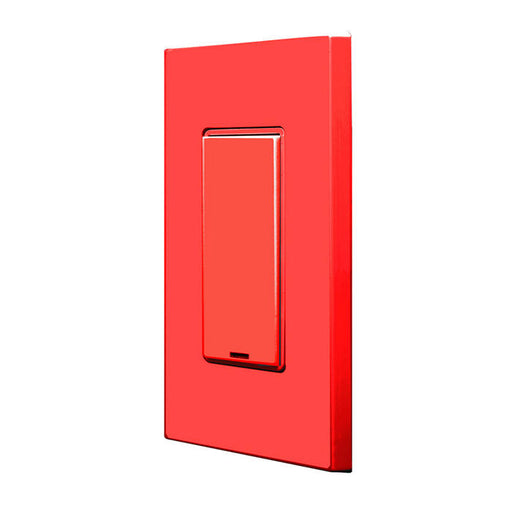 Leviton Red GreenMAX Digital Switch 1-Button Color Change Kit With Wall Plate (RDGSW-1ER)