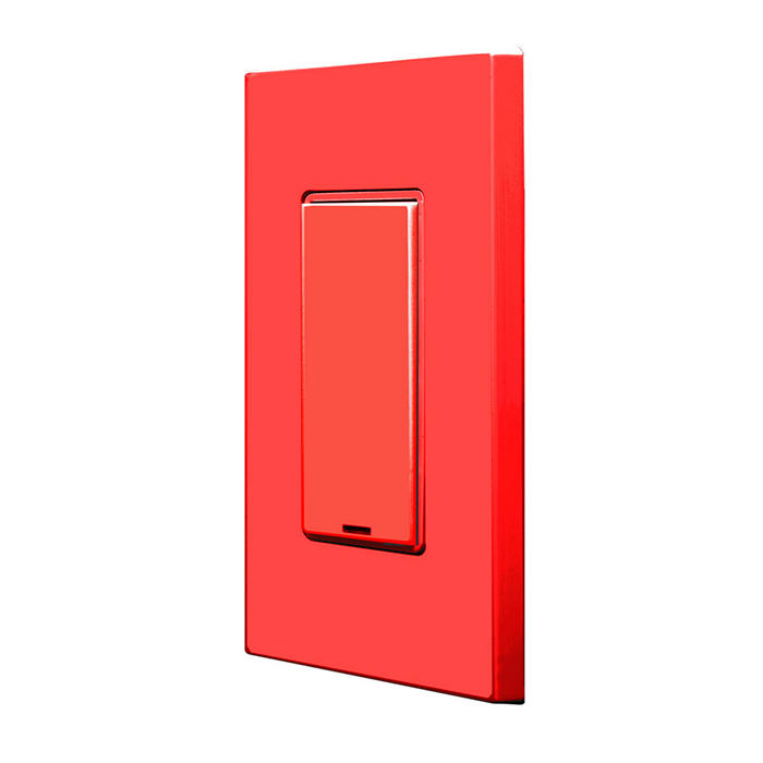 Leviton Red GreenMAX Digital Switch 1-Button Color Change Kit With Wall Plate (RDGSW-1ER)