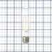 Halco 5T10-CL-FLED4-930-E26-D LED Filament T10 Lamp 5 Inch Medium E26 Base 3000K 5W 450Lm 90 CRI 120V Clear Dimmable (82700)