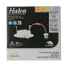 Halco PUSH-RSD-4-CS-BT-120V LED Retrofit Slim Downlight 4 Inch Baffle Trim 8W 700Lm Push Lens for CCT Selectable 2700K/3000K/3500K/4000K/5000K 120V Triac Dimming (89231)