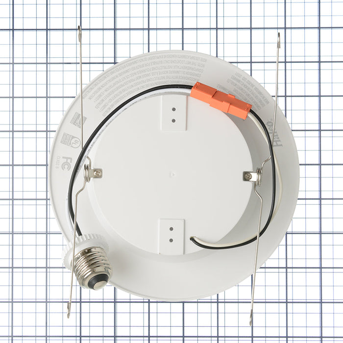Halco PUSH-RSD-6-CS-BT-120V LED Retrofit Slim Downlight 6 Inch Baffle Trim 10W 900Lm Push Lens for CCT Selectable 2700K/3000K/3500K/4000K/5000K 120V Triac Dimming (89233)