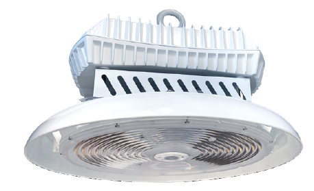 Litetronics LED Round High Bay Pro XL Wattage/CCT Selectable 300W/400W/500W 3500K/4000K/5000K 120-480V White (HBX500)