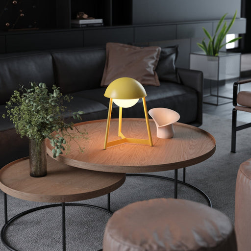 Bulbrite HELMET/TL/CI Cordless Indoor Modern Table Lamp Helmet 3.7V 2700K 90 CRI 300Lm Citrone (K70103)