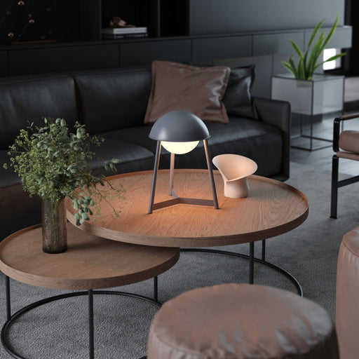 Bulbrite HELMET/TL/IR Cordless Indoor Modern Table Lamp Helmet 3.7V 2700K 90 CRI 300Lm Iron (K70102)