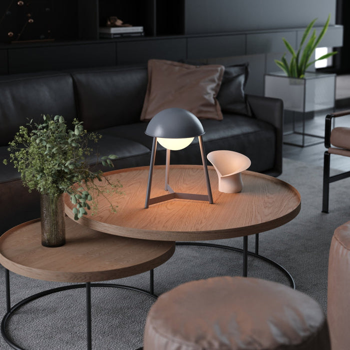 Bulbrite HELMET/TL/IR Cordless Indoor Modern Table Lamp Helmet 3.7V 2700K 90 CRI 300Lm Iron (K70102)