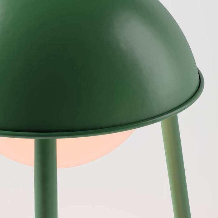 Bulbrite HELMET/TL/MO Cordless Indoor Modern Table Lamp Helmet 3.7V 2700K 90 CRI 300Lm Moss (K70100)