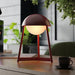 Bulbrite HELMET/TL/OX Cordless Indoor Modern Table Lamp Helmet 3.7V 2700K 90 CRI 300Lm Oxblood (K70101)
