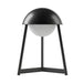 Bulbrite HELMET/TL/BL Cordless Indoor Modern Table Lamp Helmet 3.7V 2700K 90 CRI 300Lm Black (K70105)
