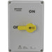 Bryant TECH-SPEC Motor Disconnect Switch 3-Pole 100A 600V AC NEMA 4X 12 Non-Metallic Enclosure 1 NO Break Before Main Auxiliary Contact (BRYDS100VFD)
