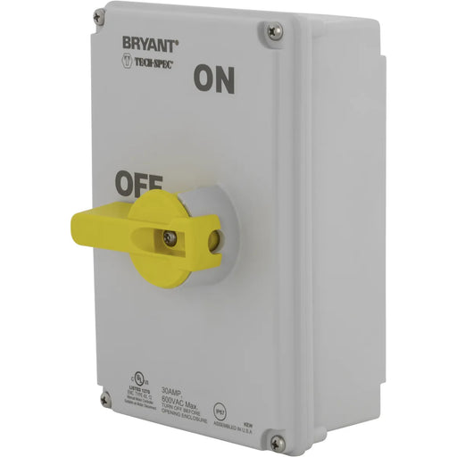 Bryant TECH-SPEC Motor Disconnect Switch