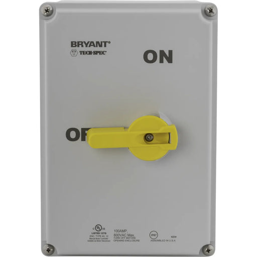 Bryant TECH-SPEC Motor Disconnect Switch