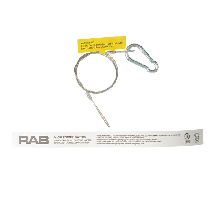 RAB HID Shoebox 80 CRI Type B 110W CCT Selectable 3000K/4000K/5000K 5 Sensor Ports (HIDFA-110-H-EX39-8CCT-BYP/5SP)