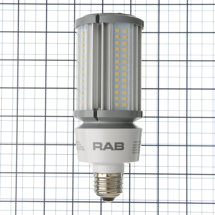 RAB HID Post Top Lamp 80 CRI Type B 6W/12W/18W 5000K E26 Base 2600Lm (HIDFA-18S-E26-850-BYP)