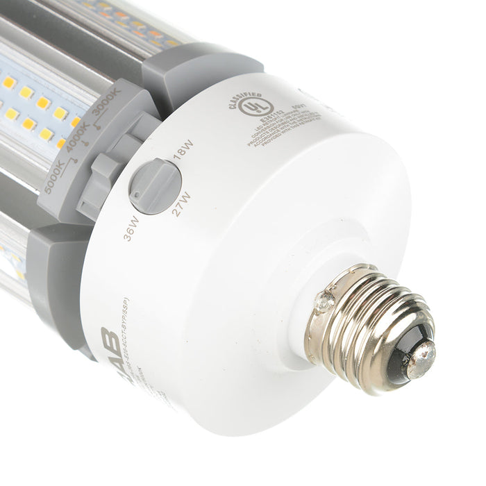 RAB HID Post Top 5-Pin 80 CRI Type B 18W/27W/36W CCT Selectable 3000K/4000K/5000K E26 Base (HIDFA-36S-E26-8CCT-BYP/5SP)