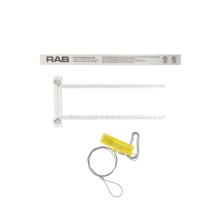 RAB HID Shoebox 80 CRI Type B 80W CCT Selectable 3000K/4000K/5000K 5 Sensor Ports (HIDFA-80-H-EX39-8CCT-BYP/5SP)