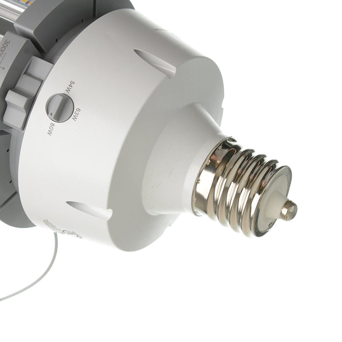 RAB HID Post Top 5-Pin 80 CRI Type B 54W/63W/80W CCT Selectable 3000K/4000K/5000K EX39 Base (HIDFA-80S-EX39-8CCT-BYP/5SP)