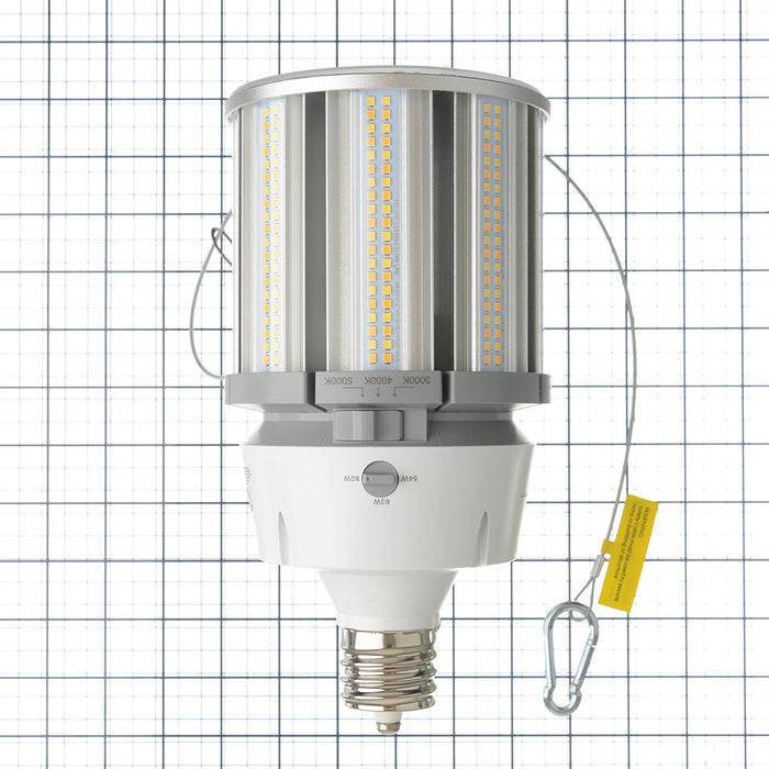 RAB HID Post Top 5-Pin 80 CRI Type B 54W/63W/80W CCT Selectable 3000K/4000K/5000K EX39 Base (HIDFA-80S-EX39-8CCT-BYP/5SP)