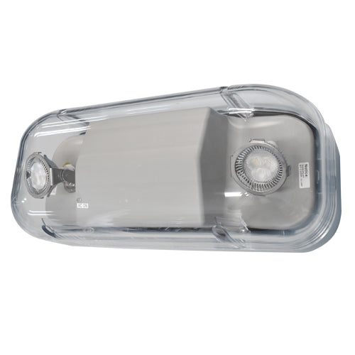 Best Lighting Products Hazardous Location Emergency Unit 6V 15W Gray Polycarbonate Housing No Self Diagnostics Not Rated For Cold Weather Tamper-Proof Hardware (HLEMR16615G-TP)