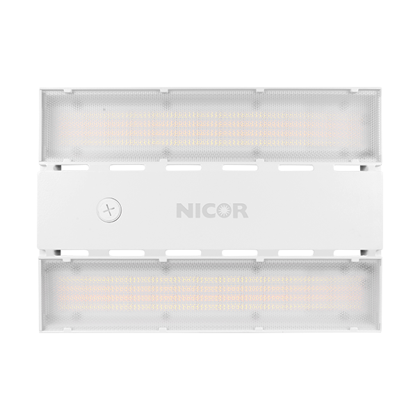 NICOR LED High Performance High Bay Wattage/CCT Selectable 150W/120W/100W 3500K/4000K/5000K/5700K 80 CRI 120-277V With Sensor Socket (HML3150SUSAS8)