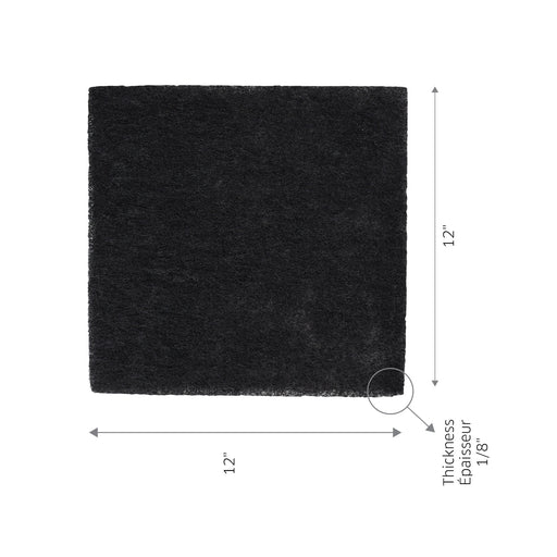 Broan-NuTone Charcoal Replacement Filter For Broan BXT1 Series Range Hood 10.875 X 10.5 X .125 Inch (HPFX1)