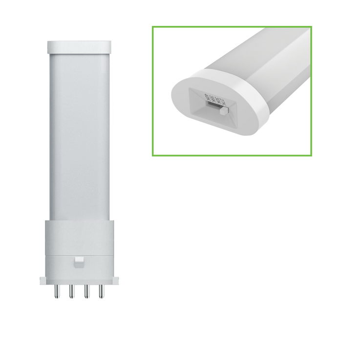 EIKO L3.5WPLS/BP/8FCCT/U/2G7/H 3.5W 350Lm LED PLS Type B Plastic 80 CRI CCT Selectable 2700K/3000K/3500K/4000K 120-277V Horizontal 2G7 Base (15472)