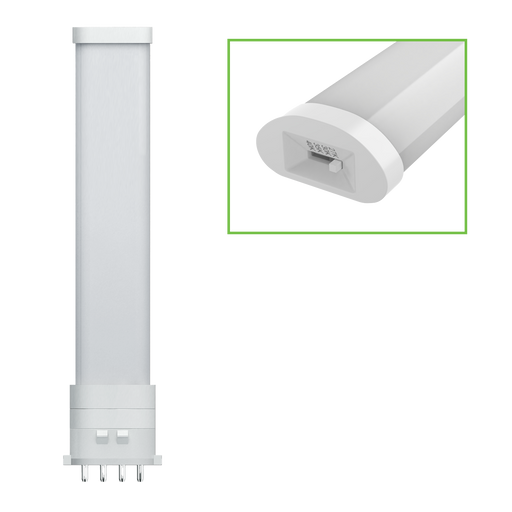 EIKO L5.5WPLS/BP/8FCCT/U/2GX7/H 5.5W 550Lm LED PLS Type B Plastic 80 CRI CCT Selectable 2700K/3000K/3500K/4000K 120-277V Horizontal 2GX7 Base (15473)